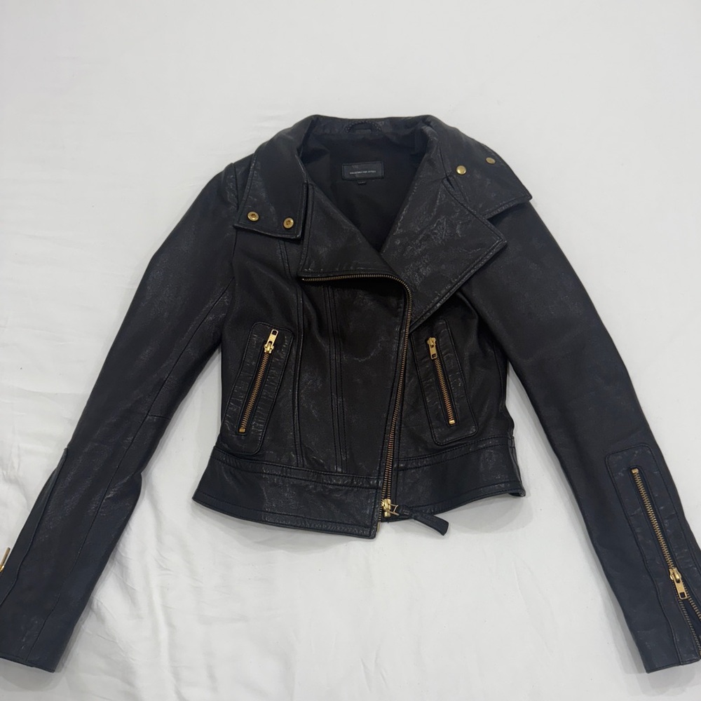 Mackage Black Leather for Aritzia